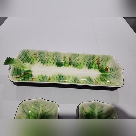 Set of 3 vintage UCAGCO Ceramic Rectangular Serving Tray/Bowls. Made in Japan. - Picture 8 of 11